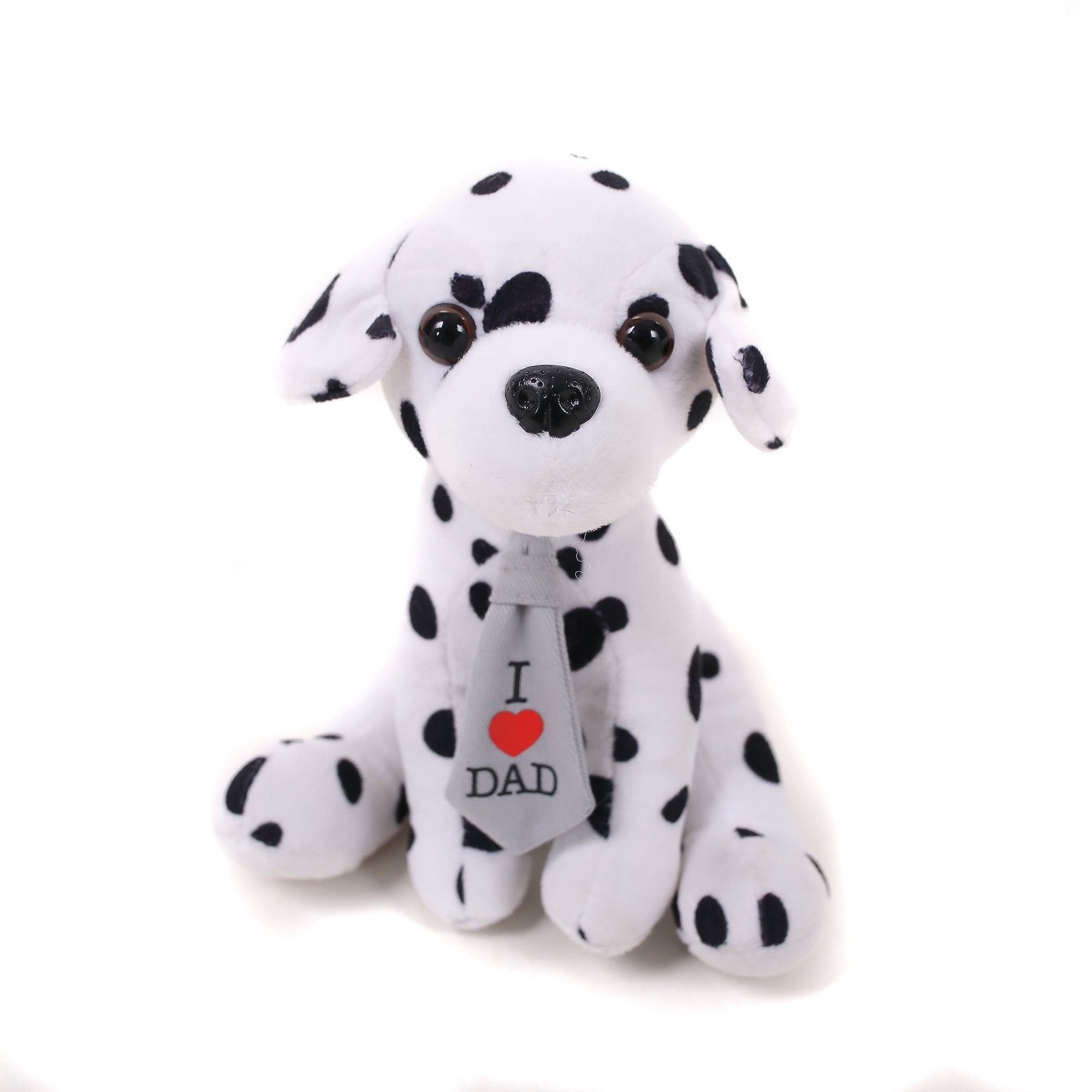 Dalmatian with Love Dad Tie 8"