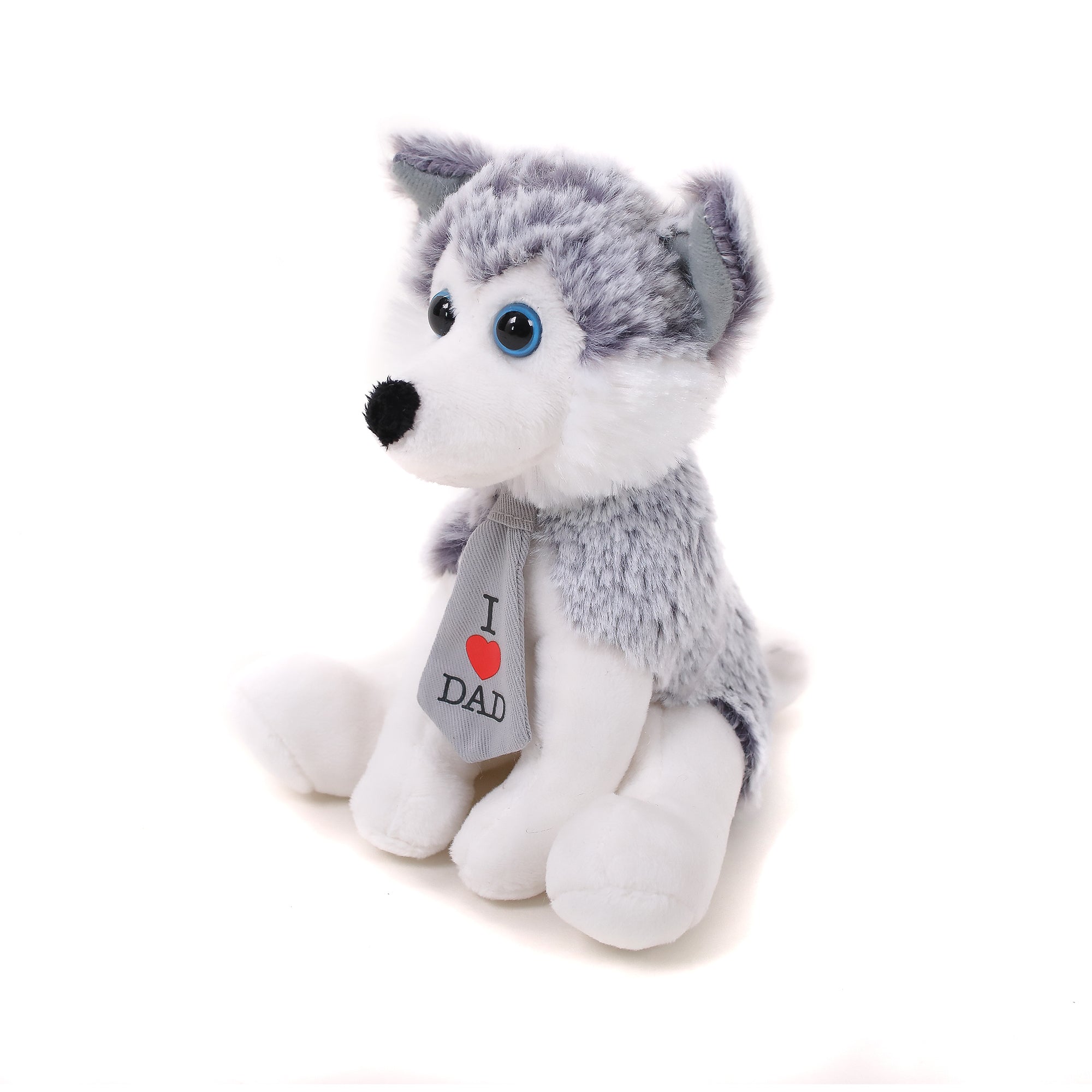 Husky PawPal with Love Dad Tie 8" - 0