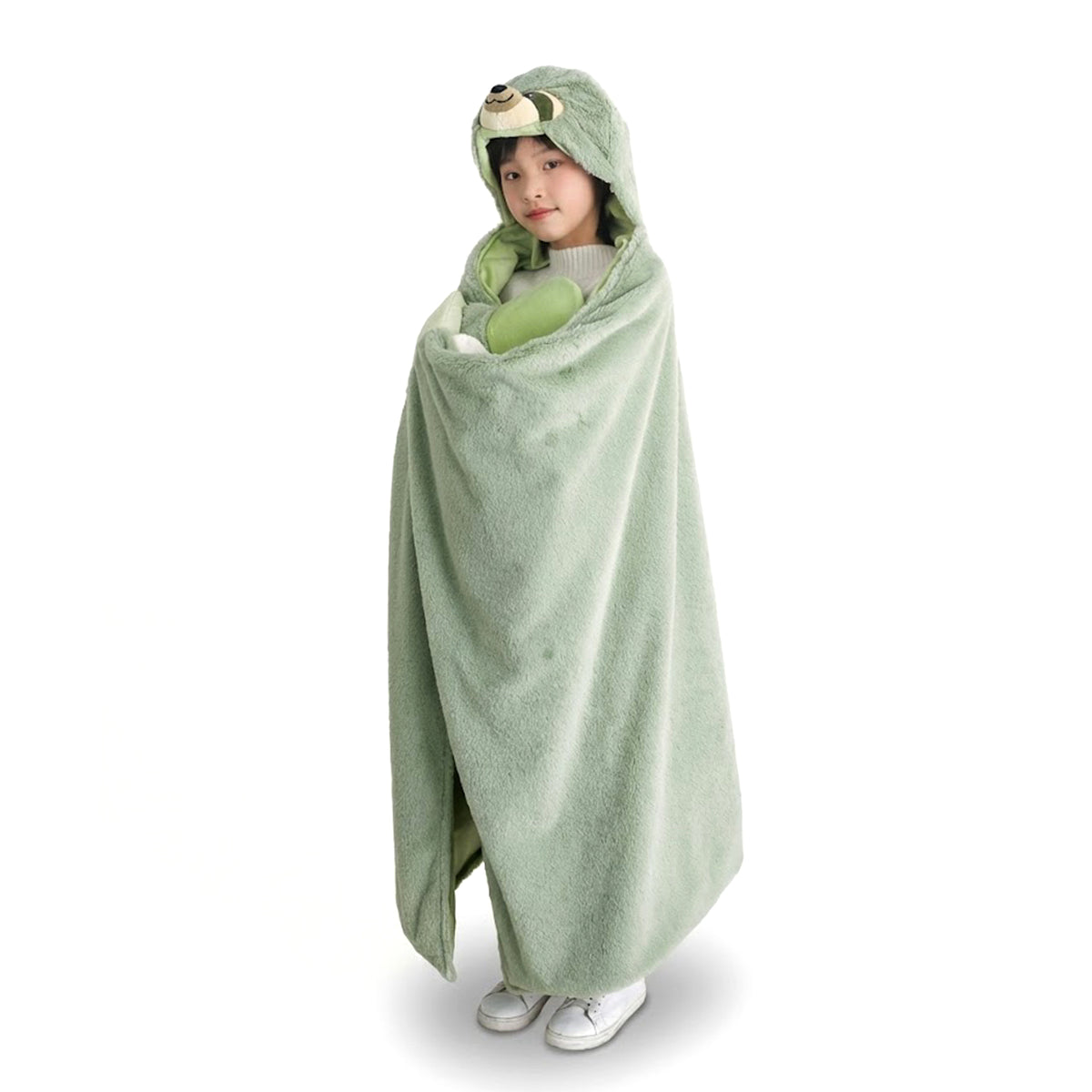 Weighted Sloth Hoodie Blanket