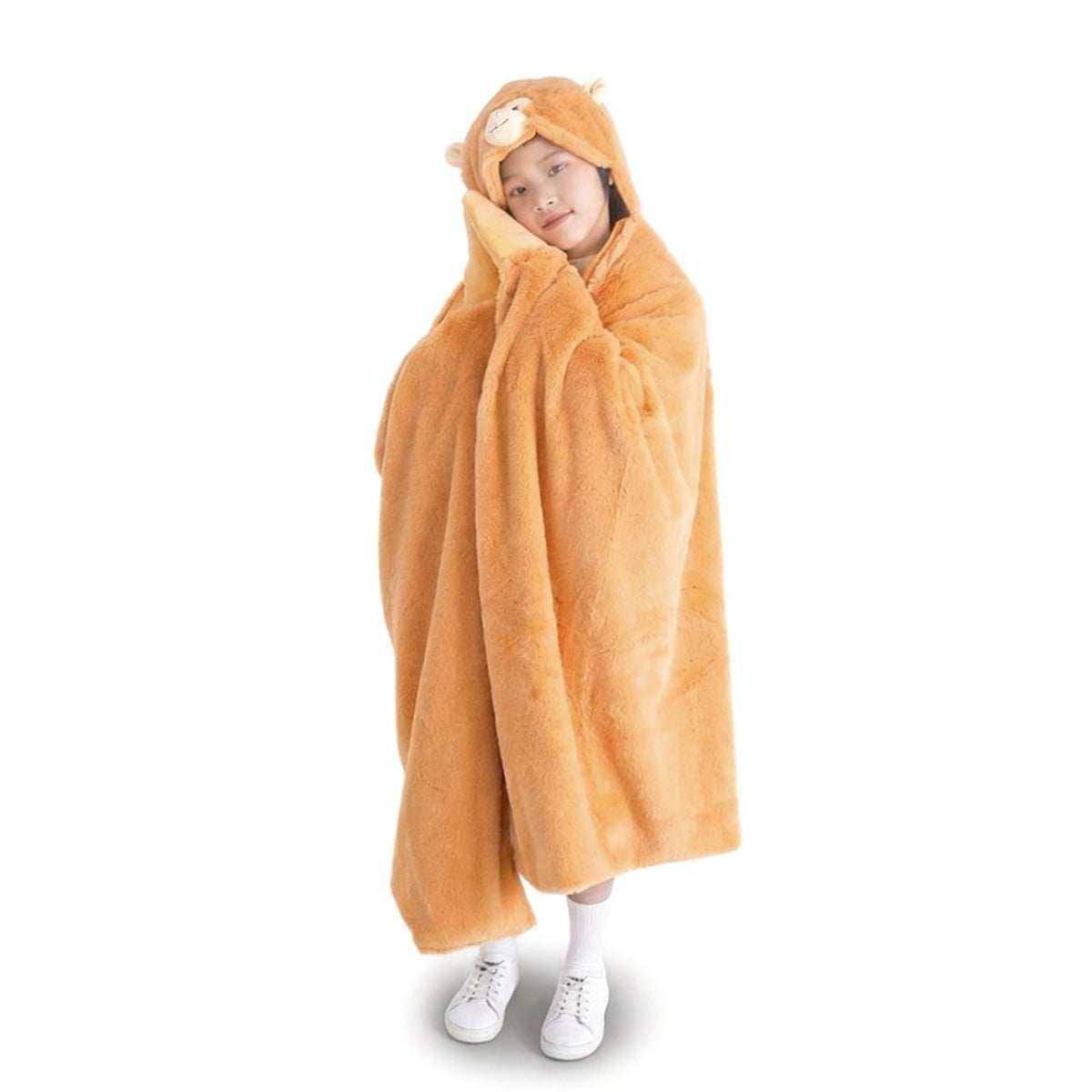 Weighted Monkey Hoodie Blanket