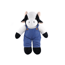 Stuffed Animal with Blue Jean Overalls Personalized 8 Inches