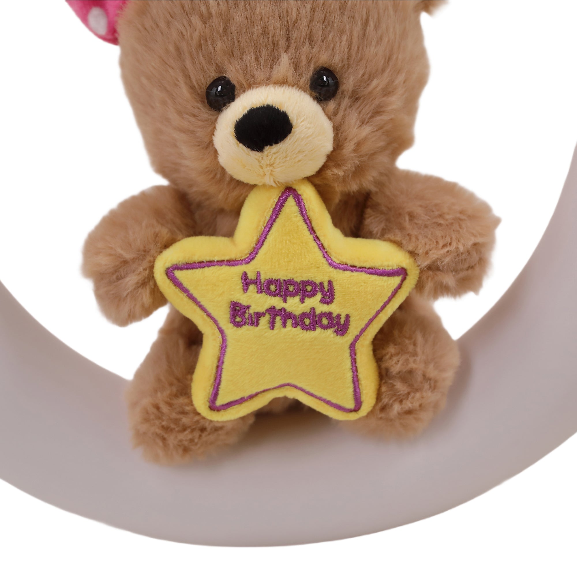 Birthday Star Bear with Hat 8"