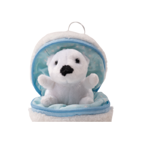 Zip Up Snowball Polar Bear - 0