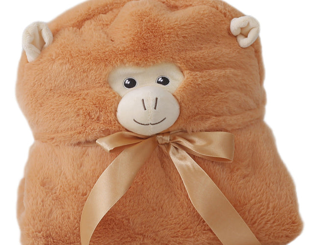 Monkey Weighted Hoodie Blanket