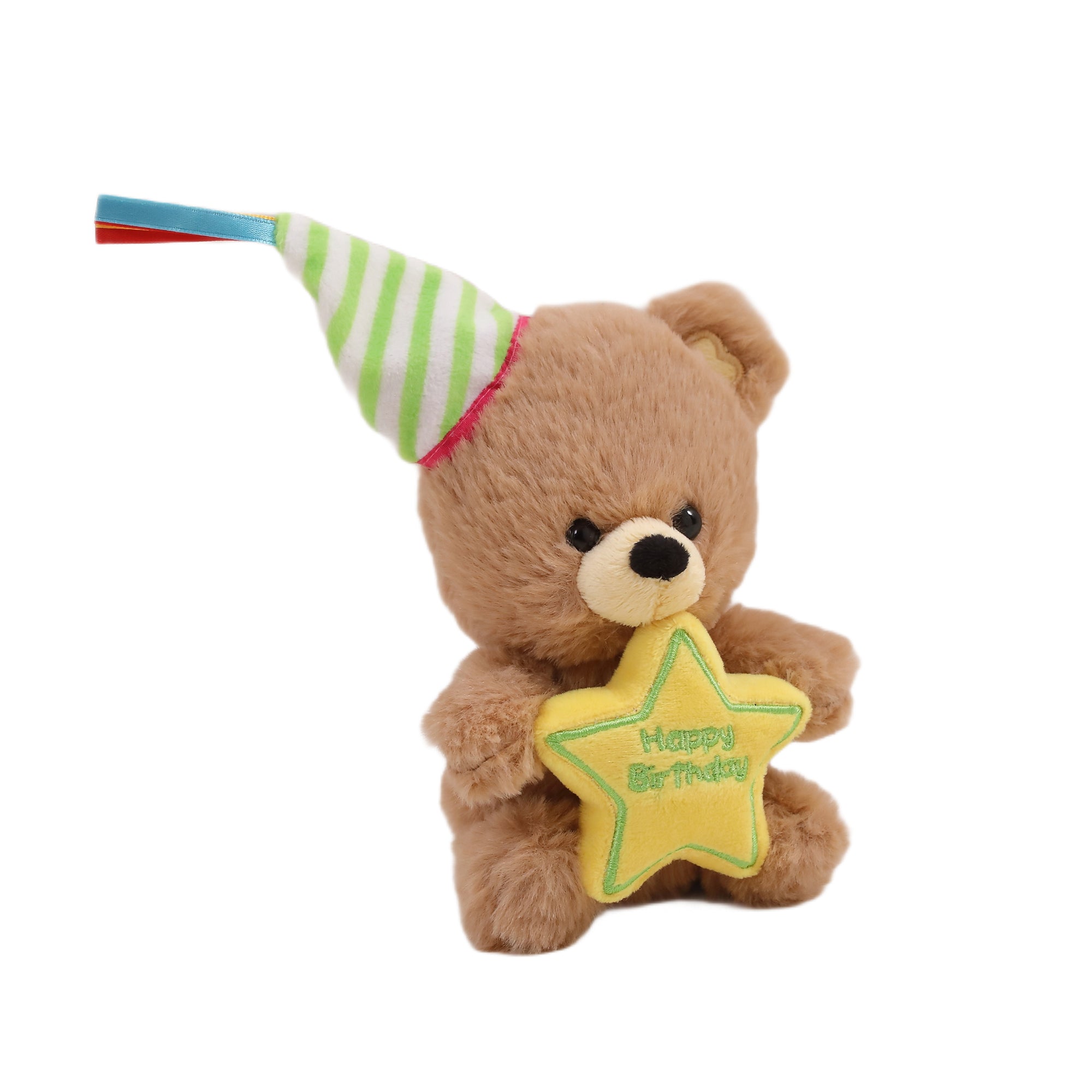 Birthday Star Bear with Hat 8" - 0