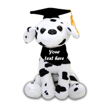 8'' Customizable Graduation Cuddly Dog Toys