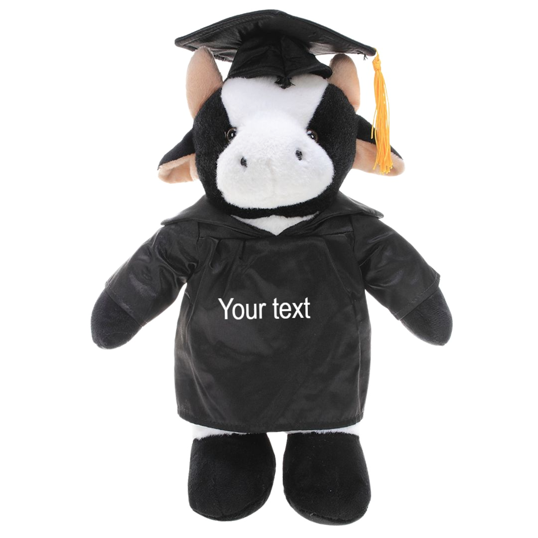 Graduation Cow Plush 8" - 0