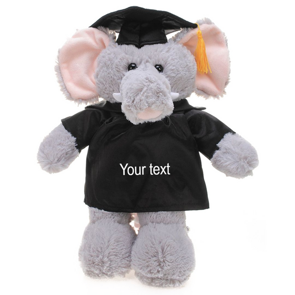 Graduation Elephant Plush 8"