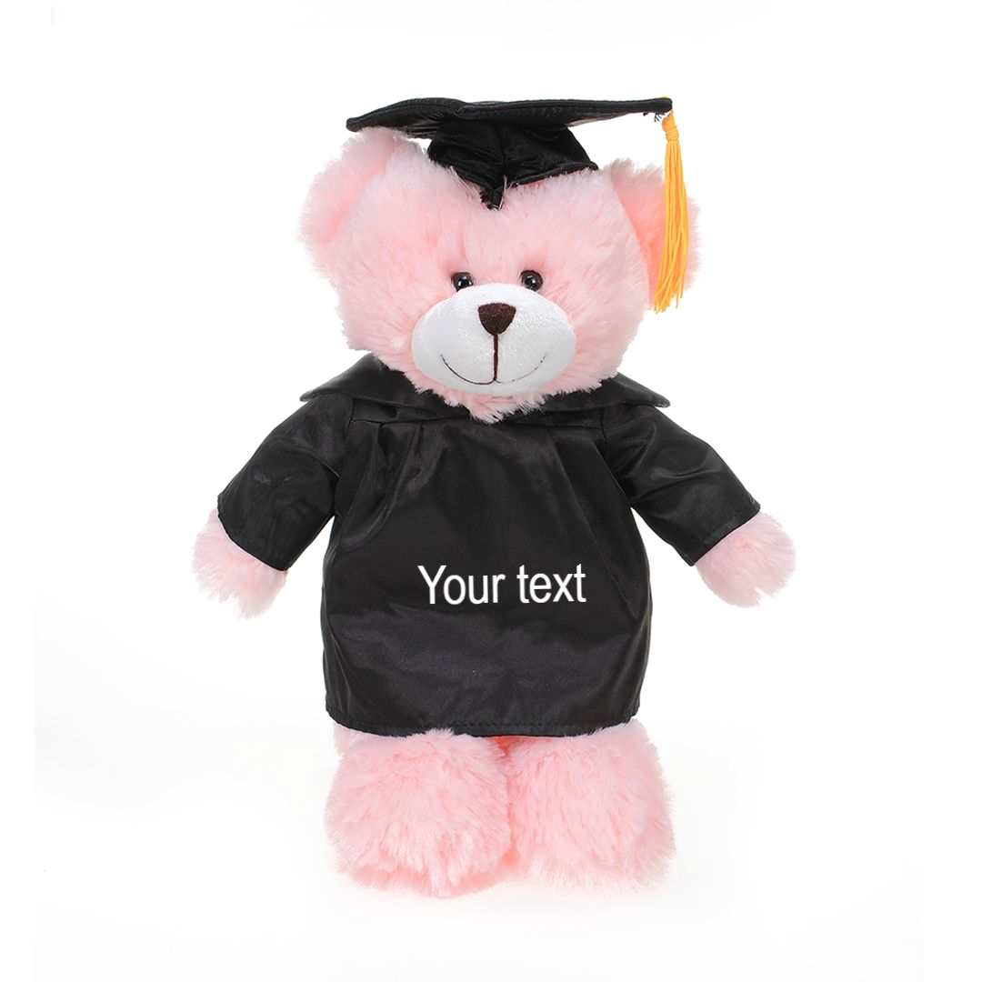 Graduation Pink Bear 12" - 0