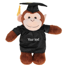 Graduation Monkey Plush 8''