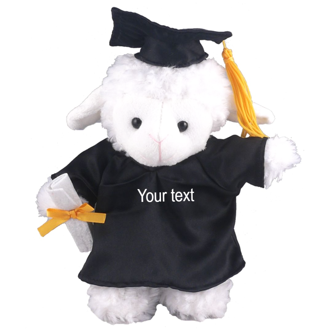 Graduation Stuffed Animal Sheep 8" - 0