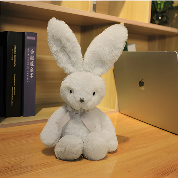 Gray 9" Easter Bunny Sitting  Table by Plushland.