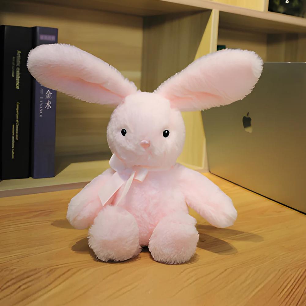 Pink 9" Easter Bunny Sitting Table by Plushland.