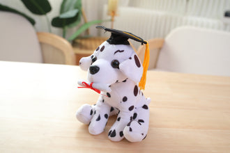 Plushland Cuddly Dog Toy, Graduation Cap and Diploma Stuffed Animal Plush Toys, for Graduation Day 8 Inch