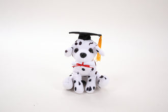 Plushland Cuddly Dog Toy, Graduation Cap and Diploma Stuffed Animal Plush Toys, for Graduation Day 8 Inch