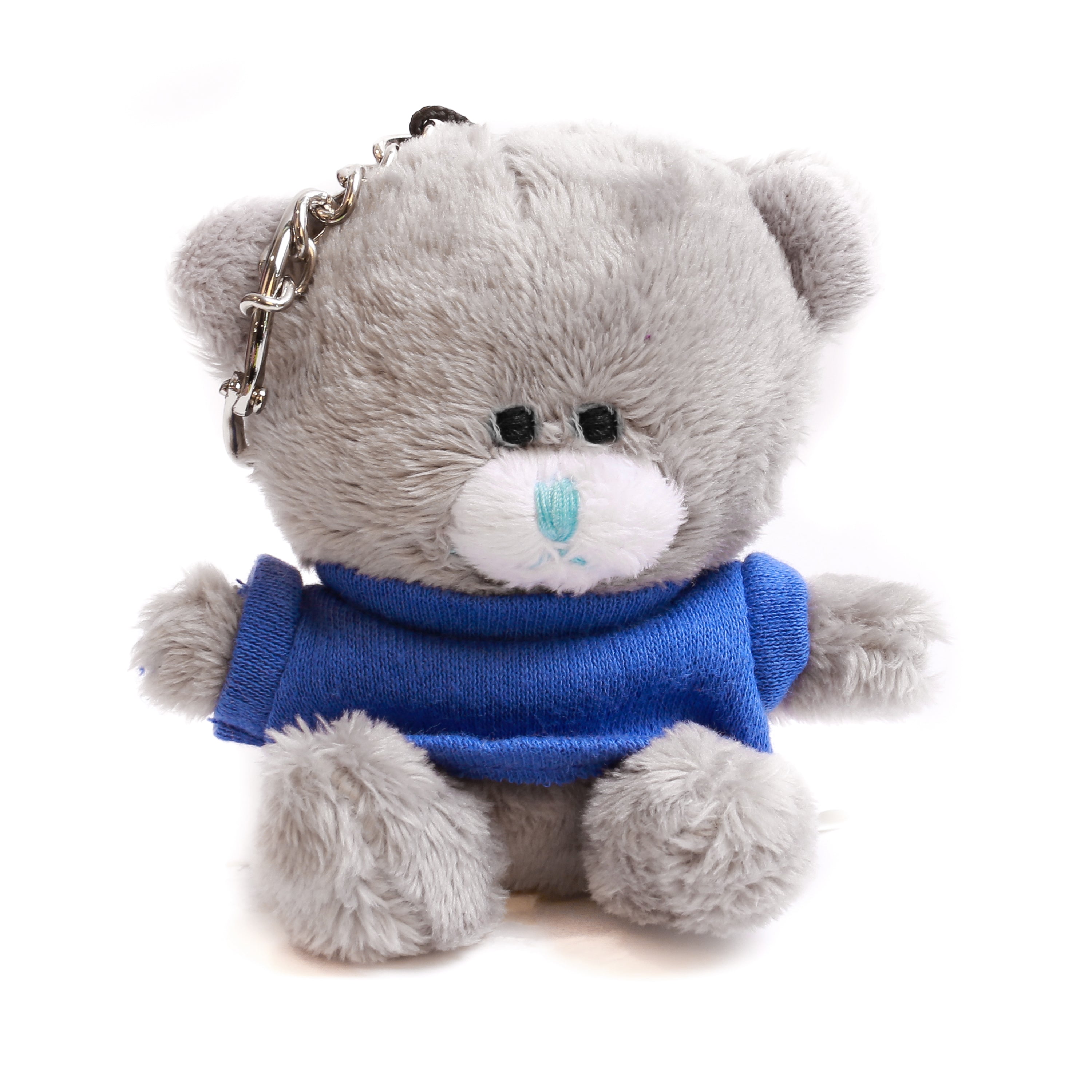 Qbeba Bear Keychain Gray with Tee 4"