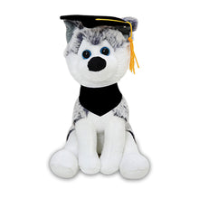 8'' Customizable Graduation Cuddly Dog Toys