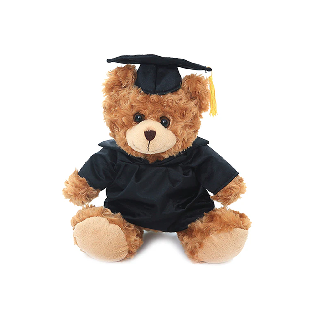 Graduation Mocha Bear Plush 12"