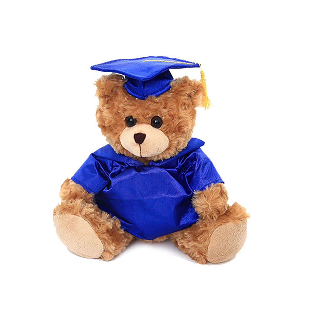 Graduation Mocha Bear Plush 12"