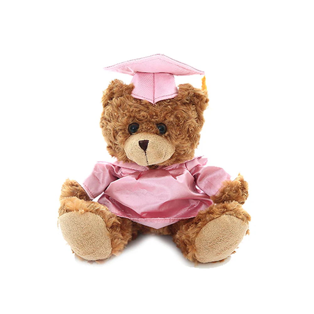 Graduation Mocha Bear Plush 12"