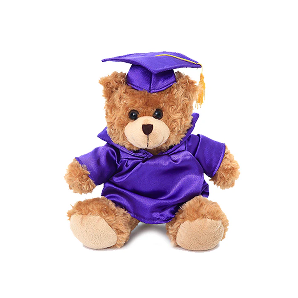 Graduation Mocha Bear Plush 12"