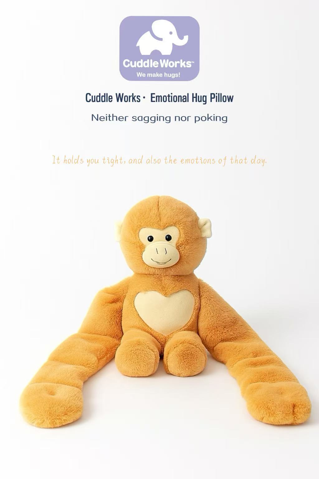 Weighted Plush Monkey Hugger