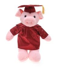 8'' Graduation Pig Plush Stuffed Animal Toys with Cap and Personalized Gown