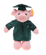 8'' Graduation Pig Plush Stuffed Animal Toys with Cap and Personalized Gown