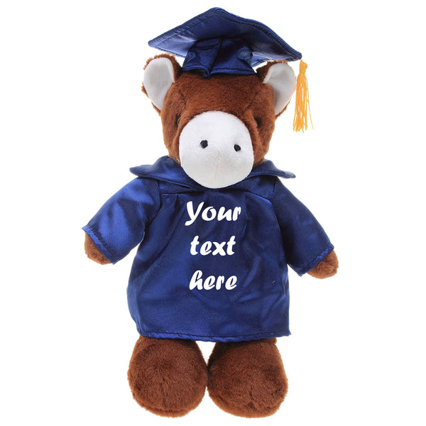 Graduation Horse Plush 8"