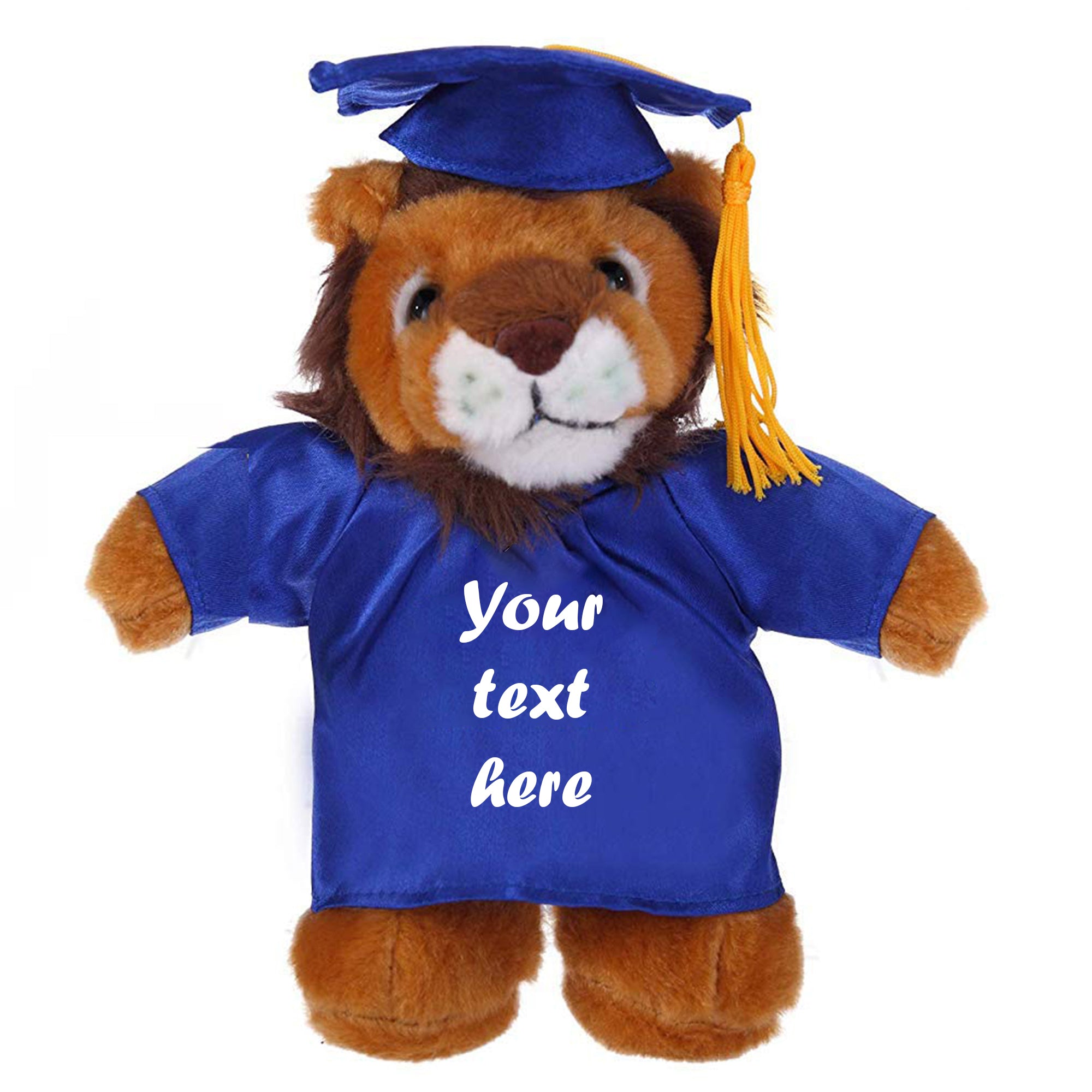 Graduation Lion Plush 8"