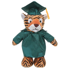 8'' Graduation Tiger Plush Stuffed Animal Toys with Cap and Personalized Gown