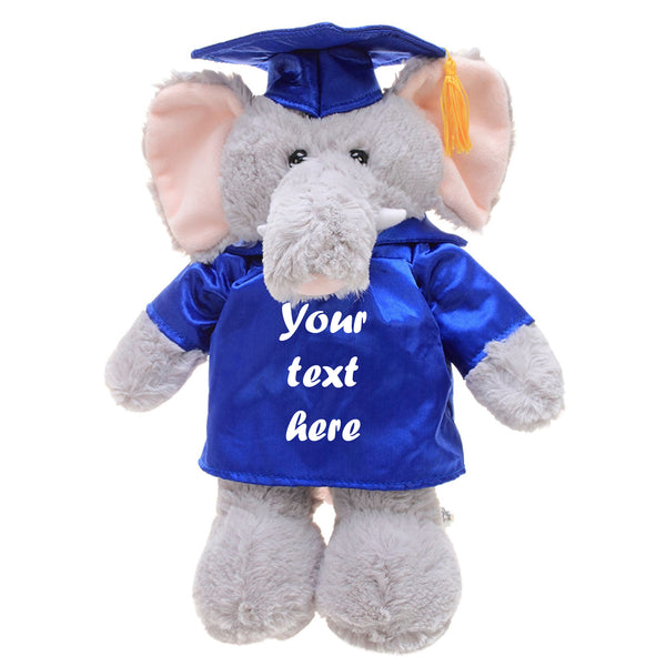 Graduation Elephant Plush 8"