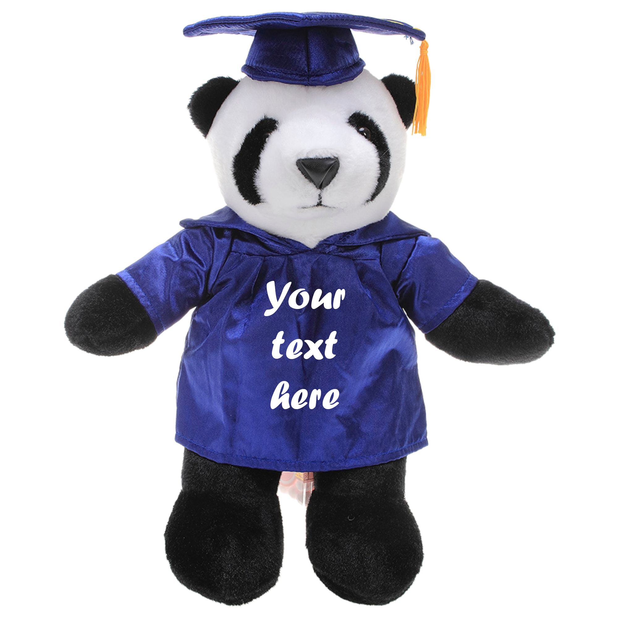 Graduation Stuffed Animal Panda 8''