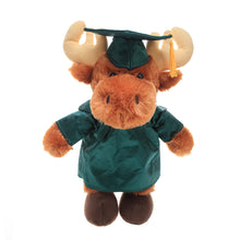 8'' Graduation Moose Plush Stuffed Animal Toys with Cap and Personalized Gown