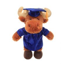 8'' Graduation Moose Plush Stuffed Animal Toys with Cap and Personalized Gown