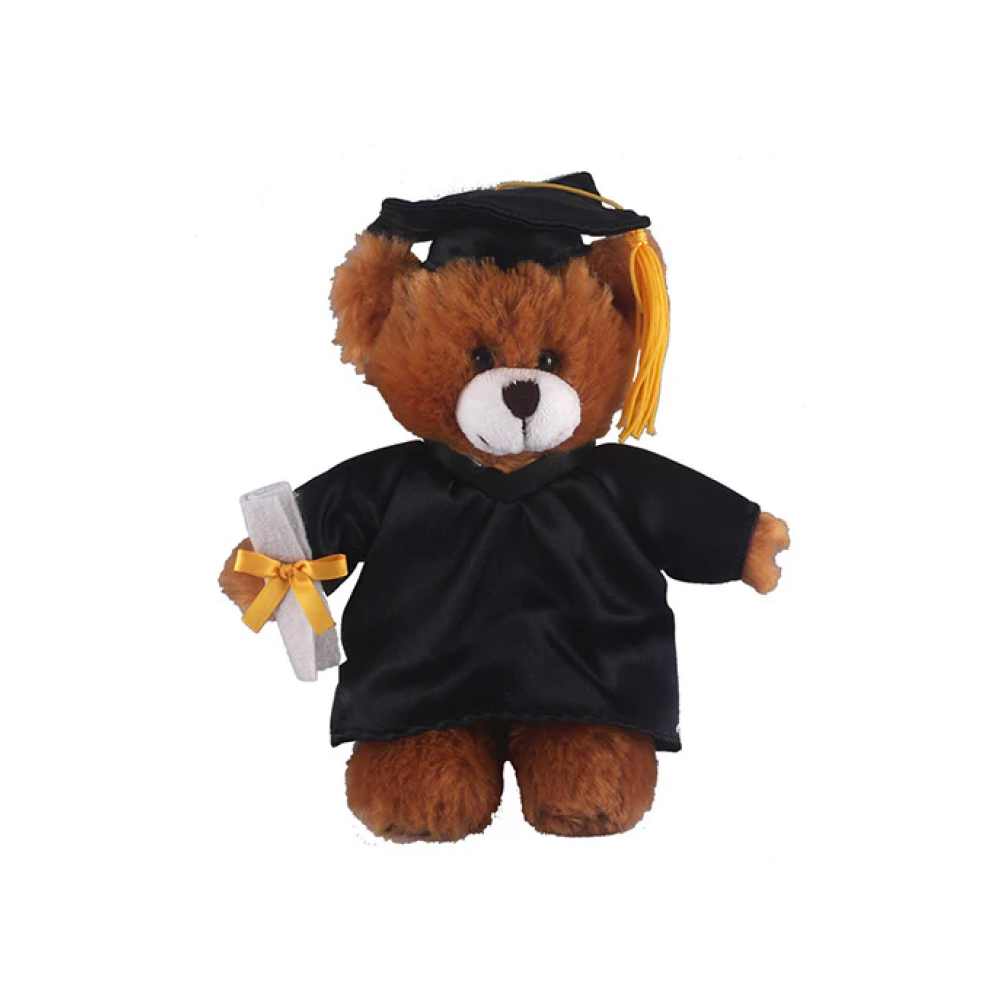 Graduation Mocha Teddy Bear 12"