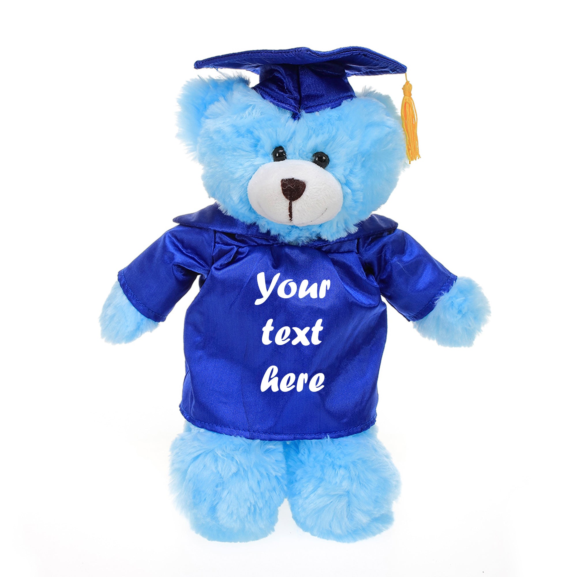 Graduation Blue Teddy Bear 12"