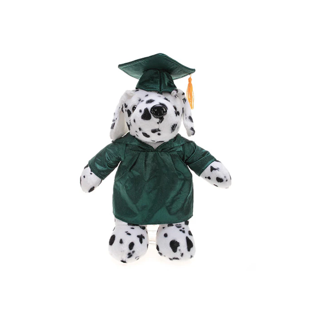 Graduation Dalmatian Stuffed Animal 12"