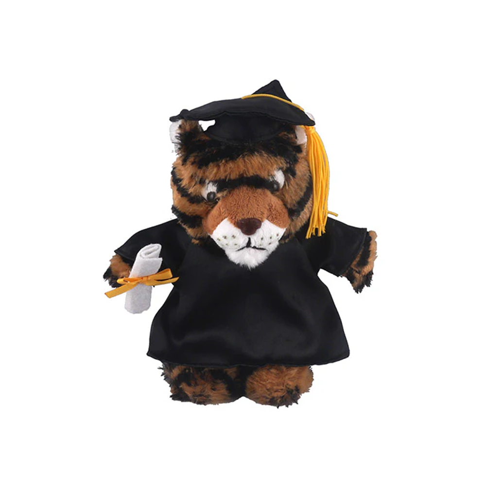 Graduation Stuffed Animal Tiger 12"