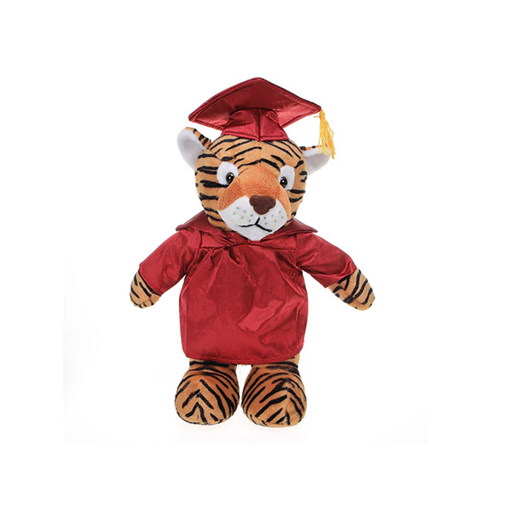 Graduation Stuffed Animal Tiger 12"