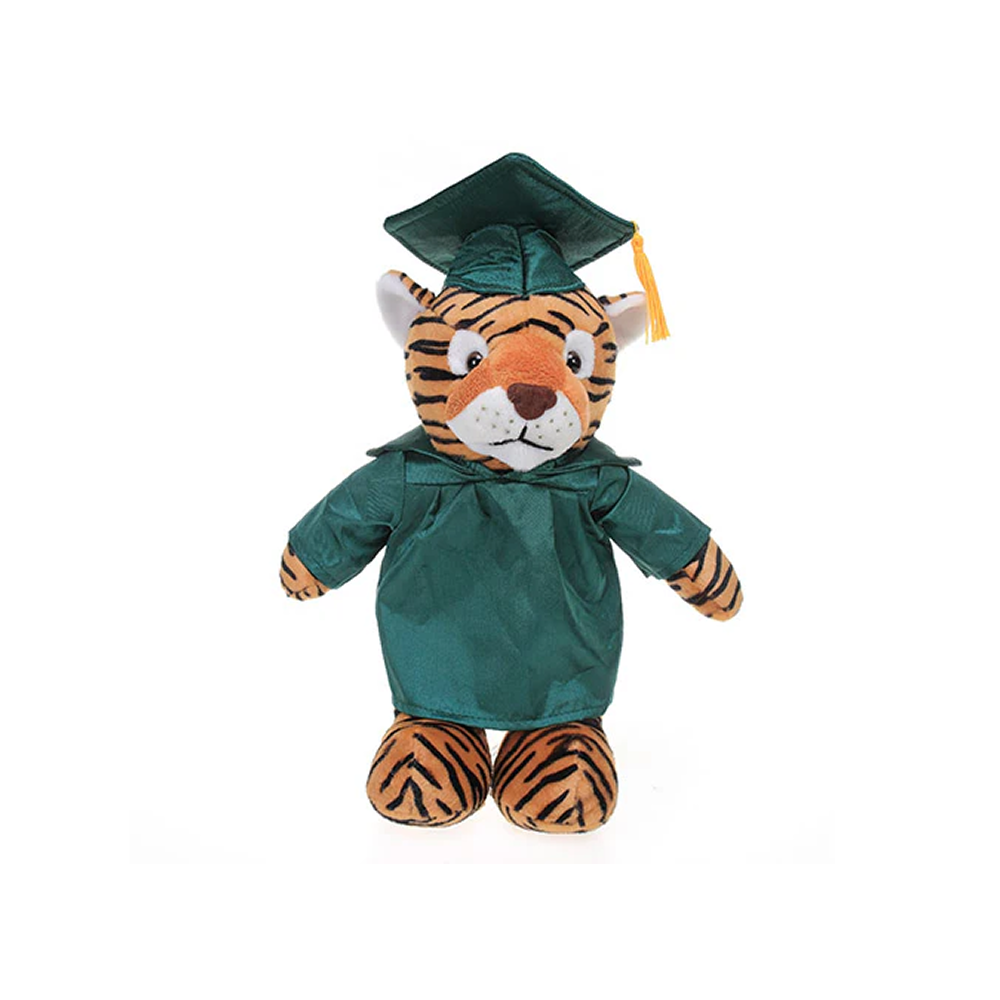 Graduation Stuffed Animal Tiger 12"