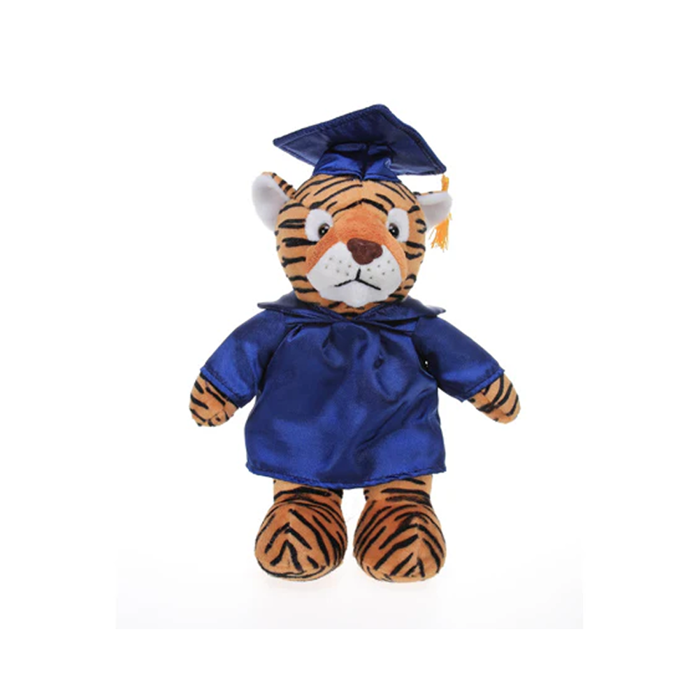 Graduation Stuffed Animal Tiger 12"