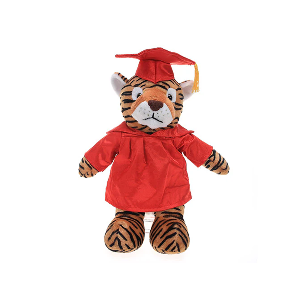 Graduation Stuffed Animal Tiger 12"