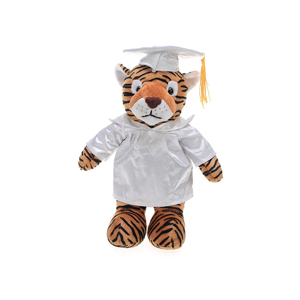 Graduation Stuffed Animal Tiger 12"