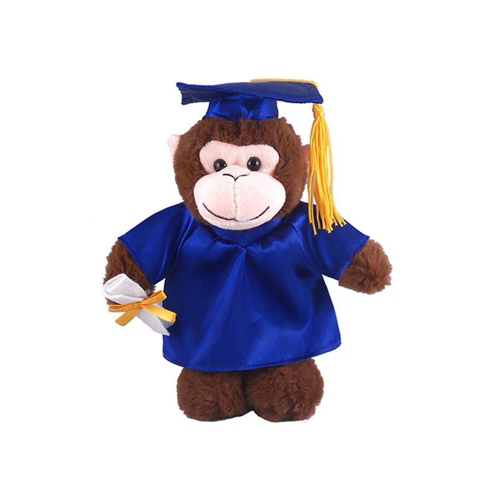 Graduation Stuffed Animal Monkey 12"