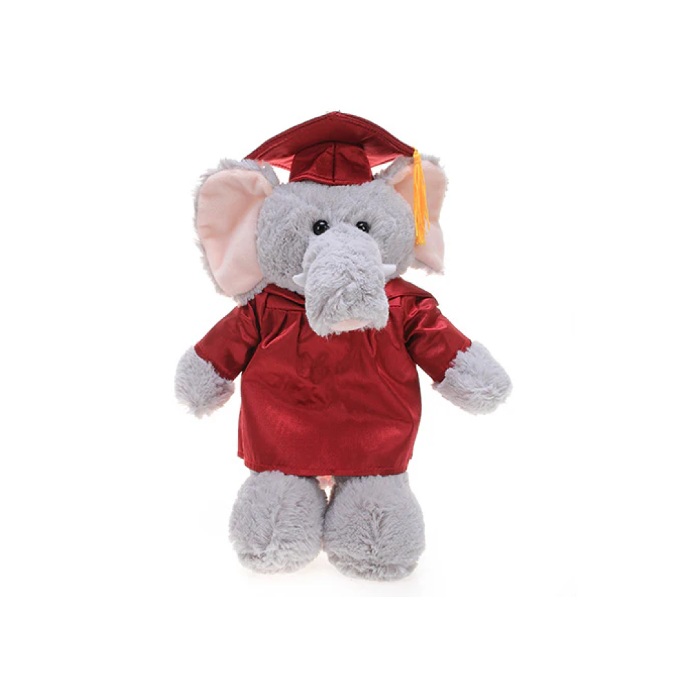 Graduation Stuffed Animal Elephant 12"