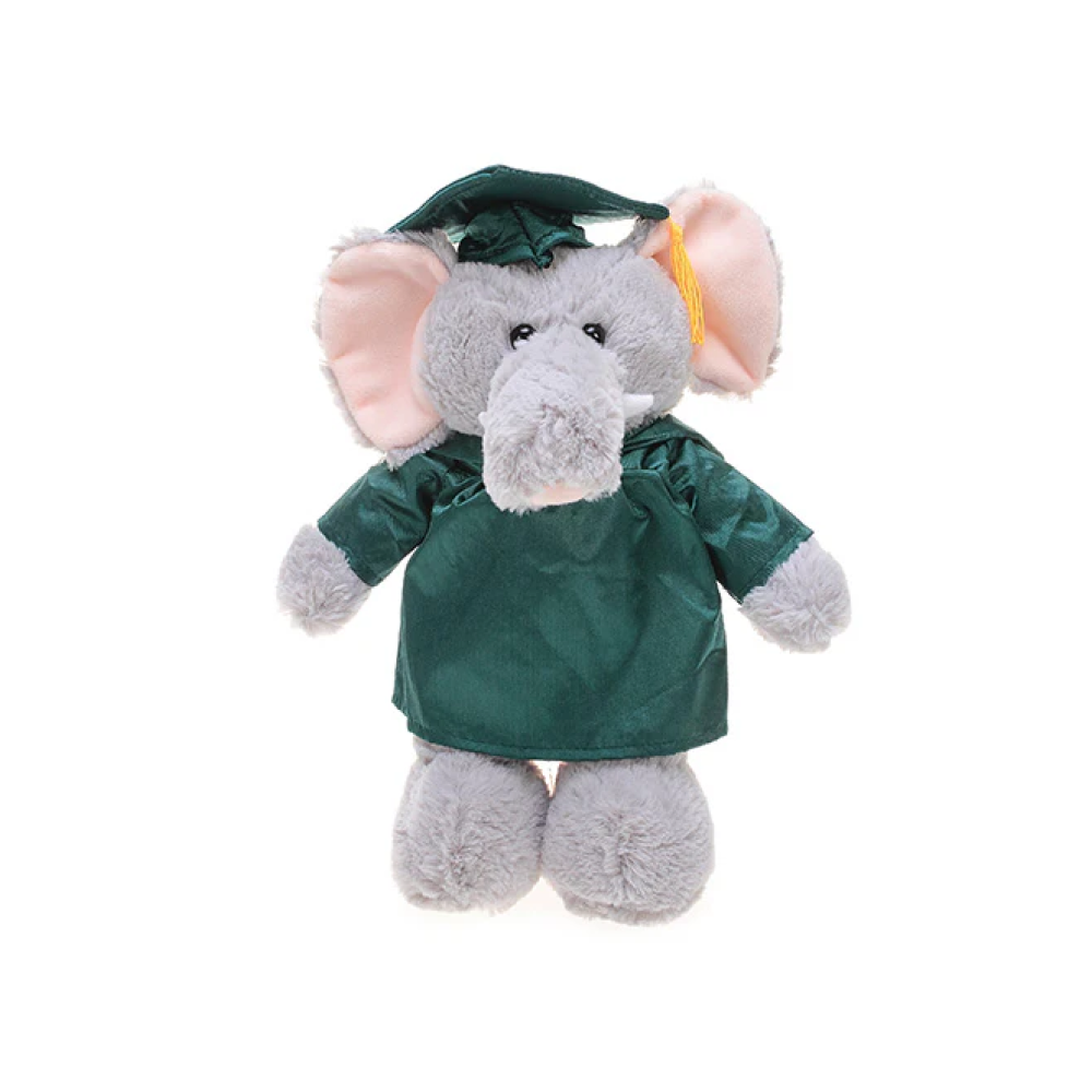 Graduation Stuffed Animal Elephant 12"