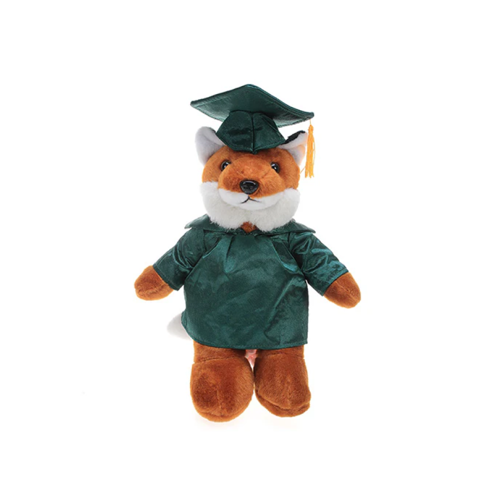 Graduation Fox Plush 12"