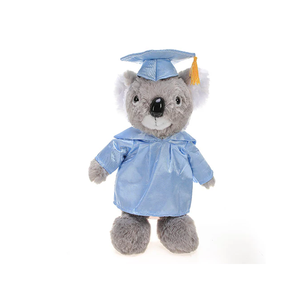 Graduation Stuffed Animal Husky 12"