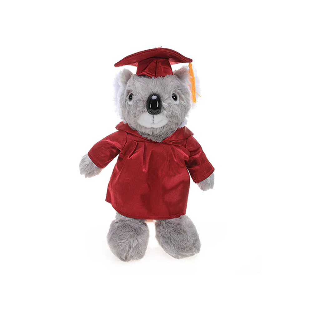 Graduation Stuffed Animal Husky 12"